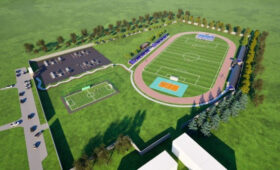 В городе Кемин планируют провести реконструкцию стадиона. Эскизы