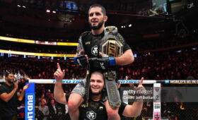 Ислам Махачев стал чемпионом UFC в полусреднем весе, победив Джека Делла Маддалену 