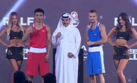 Чемпионат мира: Омар Ливаза встретился лицом к лицу со своим соперником по финалу. Видео