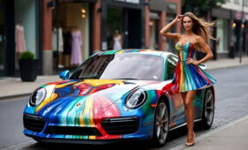 Porsche патентует систему смены цвета кузова в тон любого предмета на вас или вокруг вас