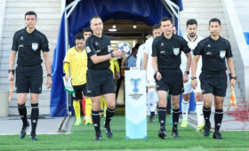 Рефери из Кыргызстана обслужили матч второй Лиги чемпионов Азии. Фото