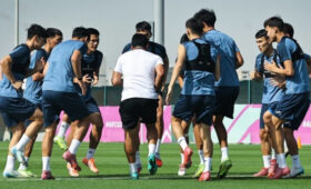 Сборная Кыргызстана (U-23) провела первую тренировку после поражения от Саудовской Аравии. Фото