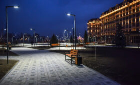 В Бишкеке открыт новый сквер «Санжыра»