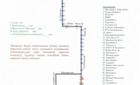 В Бишкеке временно изменено движение трех автобусных маршрутов