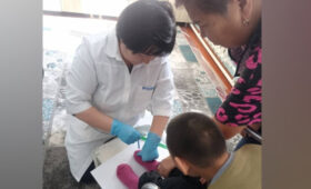 Бригада медтехников провела осмотр детей в Беловодском и Сокулукском стационарных учреждениях