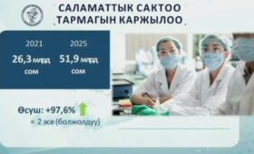 В 2025 году объем бюджета, выделенного на здравоохранение, составил почти 52 млрд сомов, — зампред Кабмина