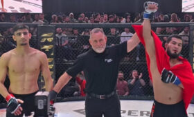 Нурбек Абдыкадыров нокаутировал соперника в первом раунде на турнире в Канаде. Видео