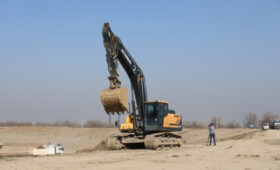 В Ысык-Атинском районе завершается строительство водохранилища «Туз»