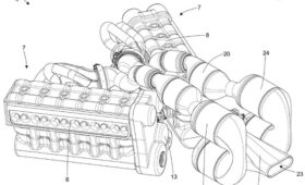 Ferrari патентует очень странный двигатель V12 для гибридных суперкаров