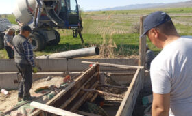 В Таласской области проложили новый канал для экономии электроэнергии