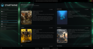 Релиз StartWine-Launcher 421, программы для запуска Windows-приложений и игр в Linux