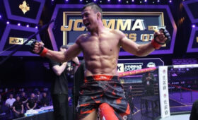 Рустамбек Нуржанов выиграл чемпионский титул в Китае, задушив соперника. Видео