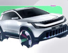 Skoda показала интерьер нового кроссовера Epiq на первых эскизах