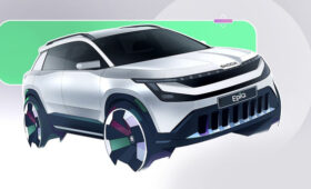 Skoda показала интерьер нового кроссовера Epiq на первых эскизах