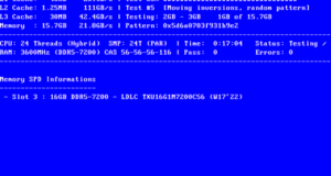 Выпуск системы тестирования памяти Memtest86+ 8.10