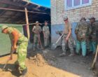 Военные помогают ликвидировать последствия селя в Кочкор-Ате
