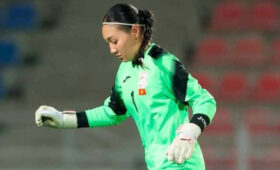 CAFA (U-20): Вратарь женской сборной Кыргызстана отдала голевую передачу. Видео