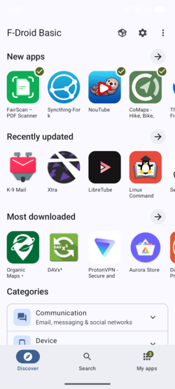 Опубликован менеджер установки приложений F-Droid 2.0