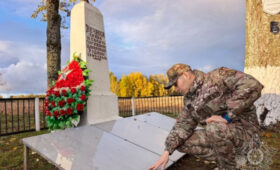 На учениях ОДКБ казахстанский офицер нашел могилу прадеда-фронтовика