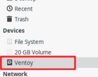 Выпуск Ventoy 1.1.18, инструментария для загрузки произвольных систем с USB-носителей